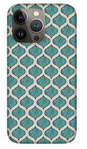 Turquoise Tile Pattern - Phone Case