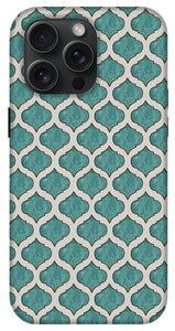 Turquoise Tile Pattern - Phone Case