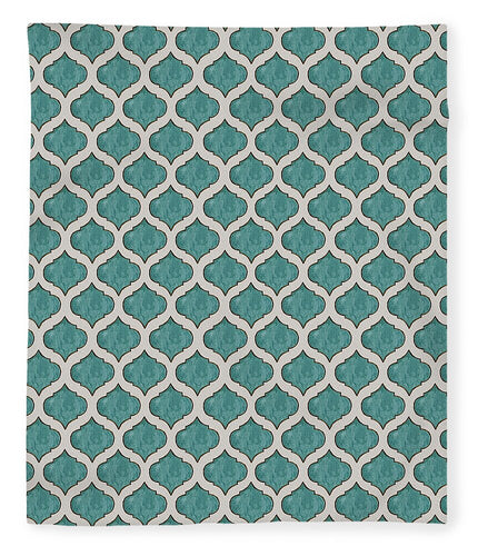 Turquoise Tile Pattern - Blanket