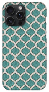 Turquoise Tile Pattern - Phone Case