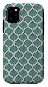 Turquoise Tile Pattern - Phone Case