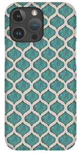 Turquoise Tile Pattern - Phone Case