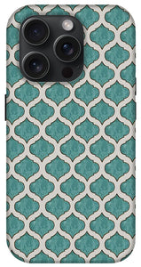 Turquoise Tile Pattern - Phone Case
