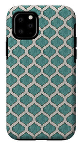 Turquoise Tile Pattern - Phone Case