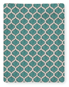 Turquoise Tile Pattern - Blanket