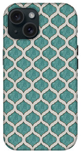 Turquoise Tile Pattern - Phone Case