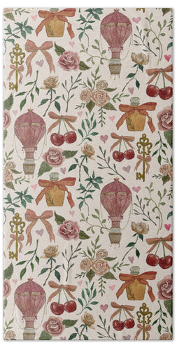 Vintage Valentine's Pattern - Beach Towel