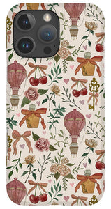 Vintage Valentine's Pattern - Phone Case