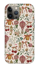Load image into Gallery viewer, Vintage Valentine's Pattern - Phone Case
