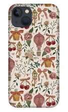 Load image into Gallery viewer, Vintage Valentine's Pattern - Phone Case