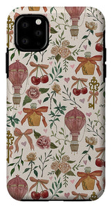 Vintage Valentine's Pattern - Phone Case