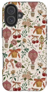 Vintage Valentine's Pattern - Phone Case