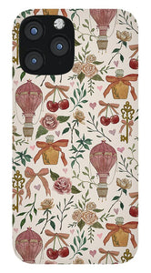 Vintage Valentine's Pattern - Phone Case