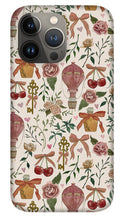 Load image into Gallery viewer, Vintage Valentine's Pattern - Phone Case