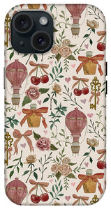 Vintage Valentine's Pattern - Phone Case