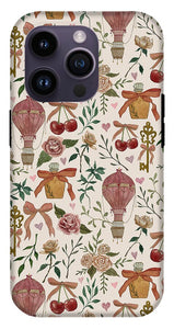 Vintage Valentine's Pattern - Phone Case