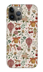 Vintage Valentine's Pattern - Phone Case