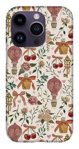 Vintage Valentine's Pattern - Phone Case