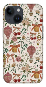 Vintage Valentine's Pattern - Phone Case