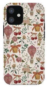 Vintage Valentine's Pattern - Phone Case