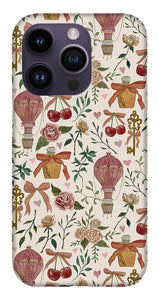 Vintage Valentine's Pattern - Phone Case