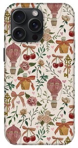 Vintage Valentine's Pattern - Phone Case