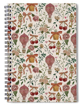 Load image into Gallery viewer, Vintage Valentine&#39;s Pattern - Spiral Notebook