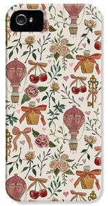 Vintage Valentine's Pattern - Phone Case