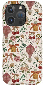 Vintage Valentine's Pattern - Phone Case