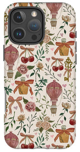 Vintage Valentine's Pattern - Phone Case