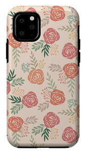 Warm Floral Pattern - Phone Case