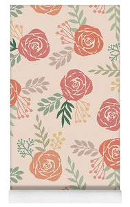 Warm Floral Pattern - Yoga Mat