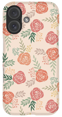 Warm Floral Pattern - Phone Case