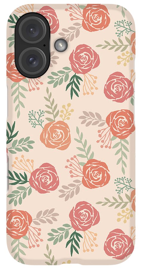 Warm Floral Pattern - Phone Case