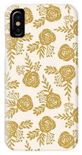Load image into Gallery viewer, Warm Gold Floral Pattern - Phone Case
