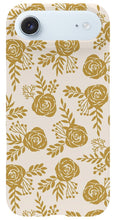 Load image into Gallery viewer, Warm Gold Floral Pattern - Phone Case