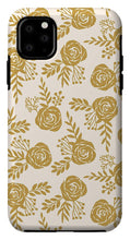Load image into Gallery viewer, Warm Gold Floral Pattern - Phone Case