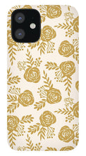 Load image into Gallery viewer, Warm Gold Floral Pattern - Phone Case