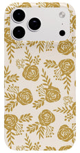 Load image into Gallery viewer, Warm Gold Floral Pattern - Phone Case