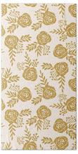 Load image into Gallery viewer, Warm Gold Floral Pattern - Beach Towel