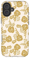 Load image into Gallery viewer, Warm Gold Floral Pattern - Phone Case