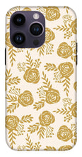 Load image into Gallery viewer, Warm Gold Floral Pattern - Phone Case