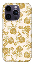 Load image into Gallery viewer, Warm Gold Floral Pattern - Phone Case
