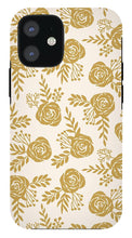 Load image into Gallery viewer, Warm Gold Floral Pattern - Phone Case