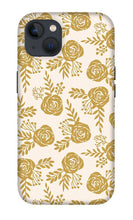 Load image into Gallery viewer, Warm Gold Floral Pattern - Phone Case