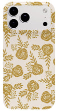 Load image into Gallery viewer, Warm Gold Floral Pattern - Phone Case