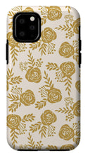 Load image into Gallery viewer, Warm Gold Floral Pattern - Phone Case