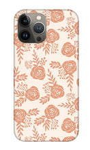 Load image into Gallery viewer, Warm Orange Floral Pattern - Phone Case