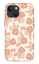 Load image into Gallery viewer, Warm Orange Floral Pattern - Phone Case