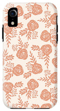 Load image into Gallery viewer, Warm Orange Floral Pattern - Phone Case